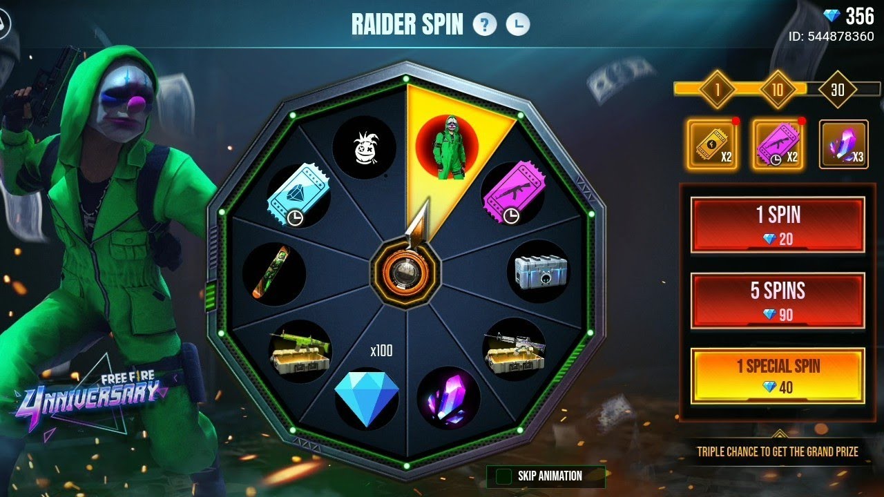 How to get green criminal bundle in 1 spin || green criminal tips and tricks || Free Fire