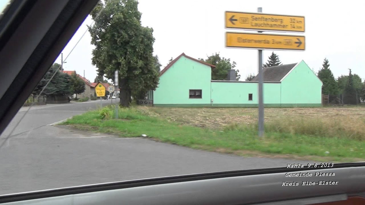 Kahla Gemeinde Plessa Landkreis Elbe Elster Brandenburg 9.8.2013 YouTube