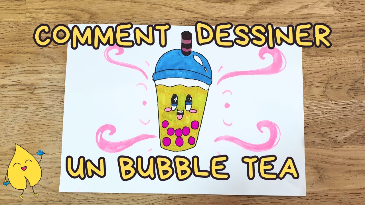 Comment dessiner un gobelet de bubble tea - YouTube
