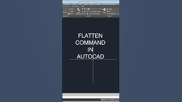 Flatten Command in Autocad | Autocad Tips | #shorts #shrot #autocad #architecture