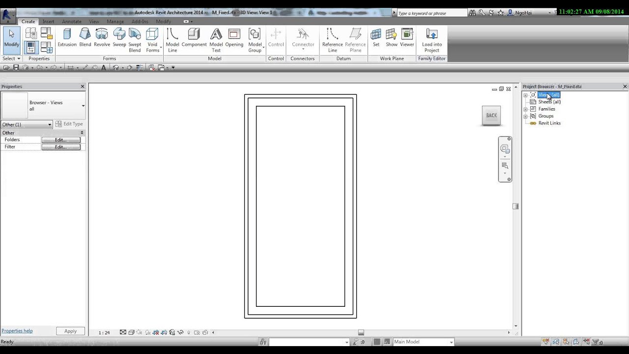 Revit: Show Window Above Cut Plan On 