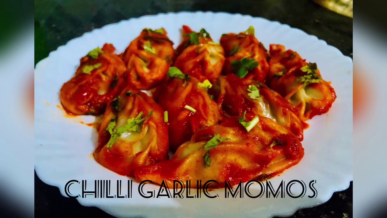 Chilli garlic momos steamed momos Chicken momos Home’s food 