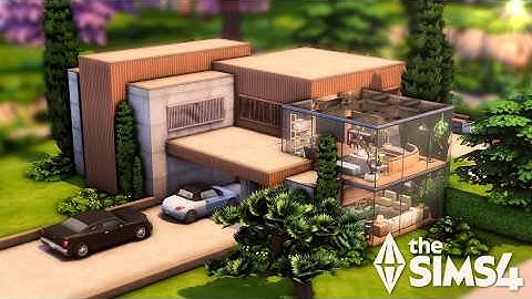 Brutalist Family Home  || Kikoi Save File || The Sims 4  Speed Build - NO CC