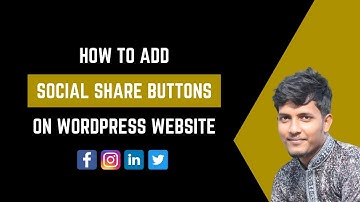 How to add social share buttons on WordPress website || WordPress Bangla tutorial
