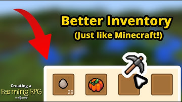 Creating a Farming RPG (like Harvest Moon) in Unity - Part 33: Minecraft Inventory System