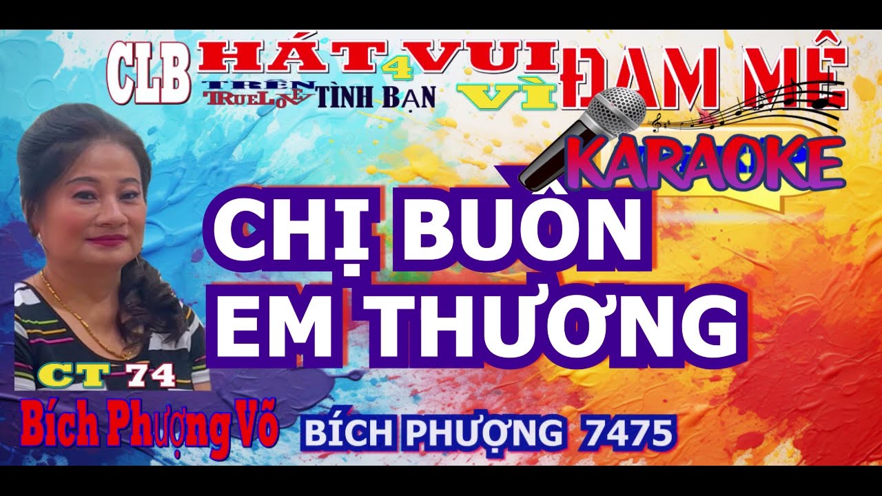 KARAOKE  TC🌹 CHỊ BUỒN EM THƯƠNG  - SONG CA  DAO🌹 DUET  GIRLS SINGER SONGS 🌹KARAOKE BÍCH PHƯƠNG 777 🌹