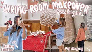 starting the HOME MAKEOVER *target finds, building furniture + rug shopping!* by Haley's Corner 33,925 views 6 months ago 20 minutes