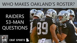 Raiders news & rumors swirling around right now are which players will
make the 53-man roster. oakland drafted plenty of talented rookies
like clelin...