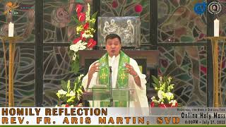 Homily Reflection Of Rev Fr Aris Martin Svd