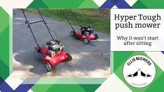 Why your Hyper Tough Murray Briggs and Stratton OHV push mower won t start after Winter easy fix