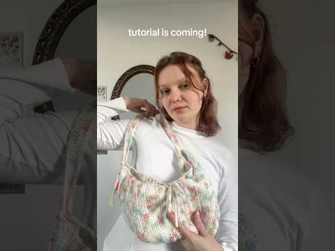 #crochet a #cute #crochetbag with me🧚✨#crochettutorial is now on my page! #cottagecore #foryou #fy (video tutorial)