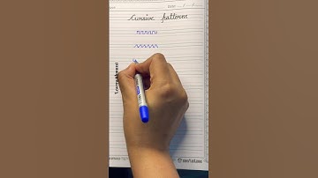 | Cursive patterns to teach your kids before writing cursive letters | #shorts #cursivewriting