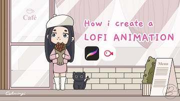 How I create Lofi animation with Procreate and VLLO | short process video