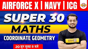 Airforce x/Navy/icg Maths Classes | Maths Coordinate Geometry | Math by vivek rai sir Exampur