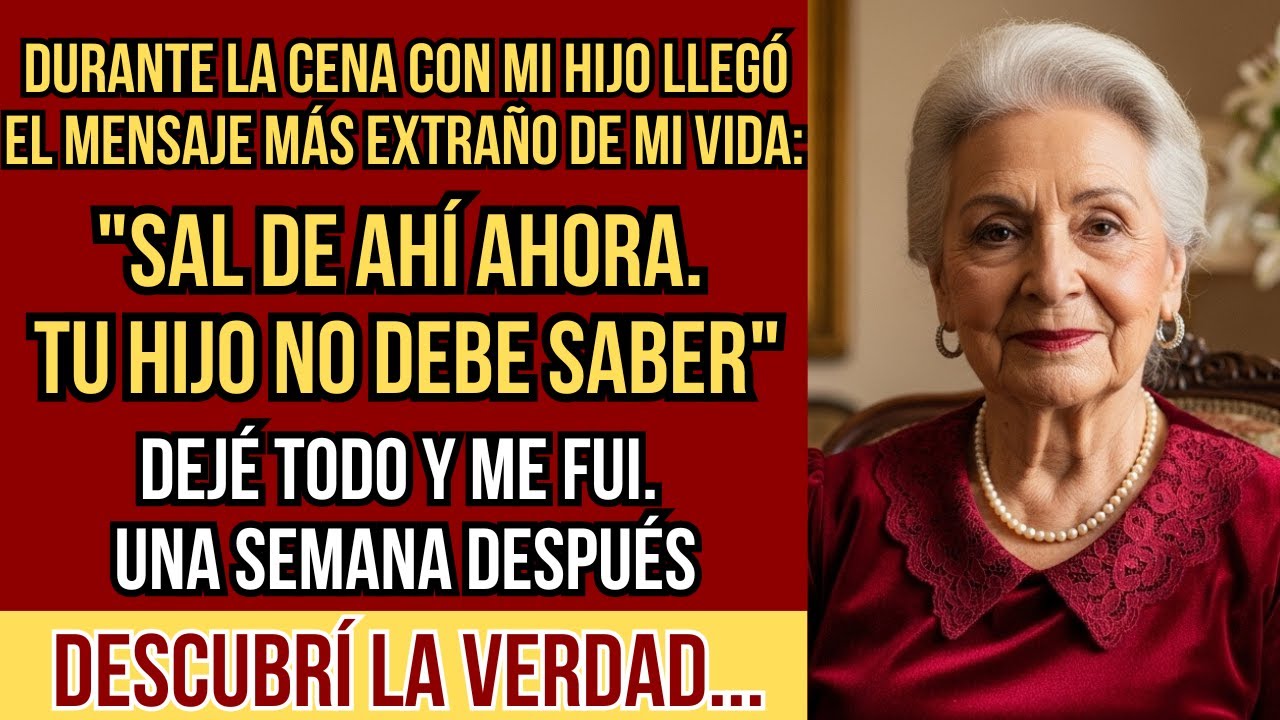 HISTORIAS REALES. Mientras cenaba con mi hijo recibí un mensaje: 