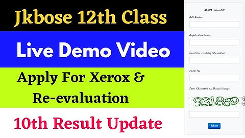 Demo Video 12th Class Apply for Xerox and Re-evaluation, Which one is Best | 10th Result Update