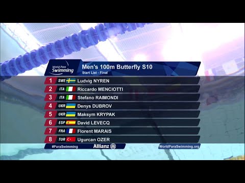 Men's 100m Butterfly S10 Final | Dublin 2018