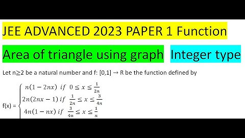 Let n≥2 be a natural number and f: [0,1] → R be the function defined byf(x) = {(n(1-2nx)   if  0≤x≤1