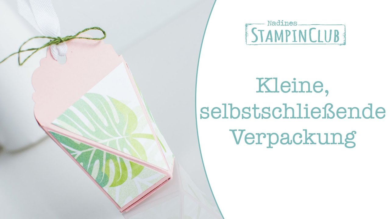 Selbstschließende Verpackung mit der Stampin' Up!® Stanze Bezaubernder ...