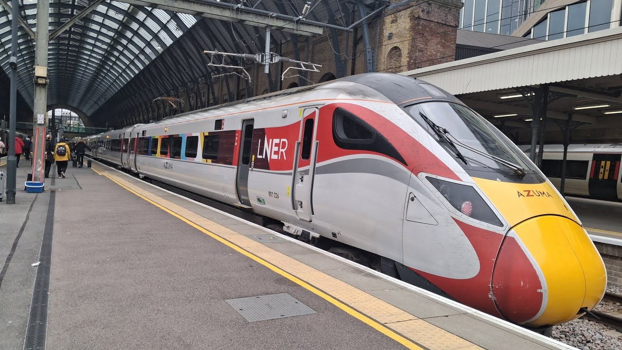 Fast LNER Azuma Trains on the East Coast Main Line