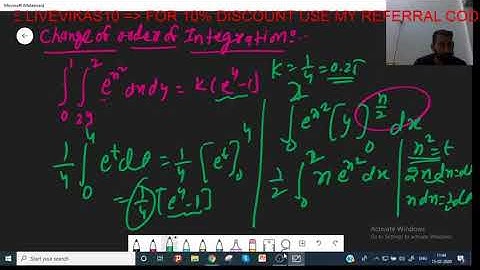 Change of order of integration | IIT JAM | Vikas Mahala | JAM 2021 | Unacademy Live