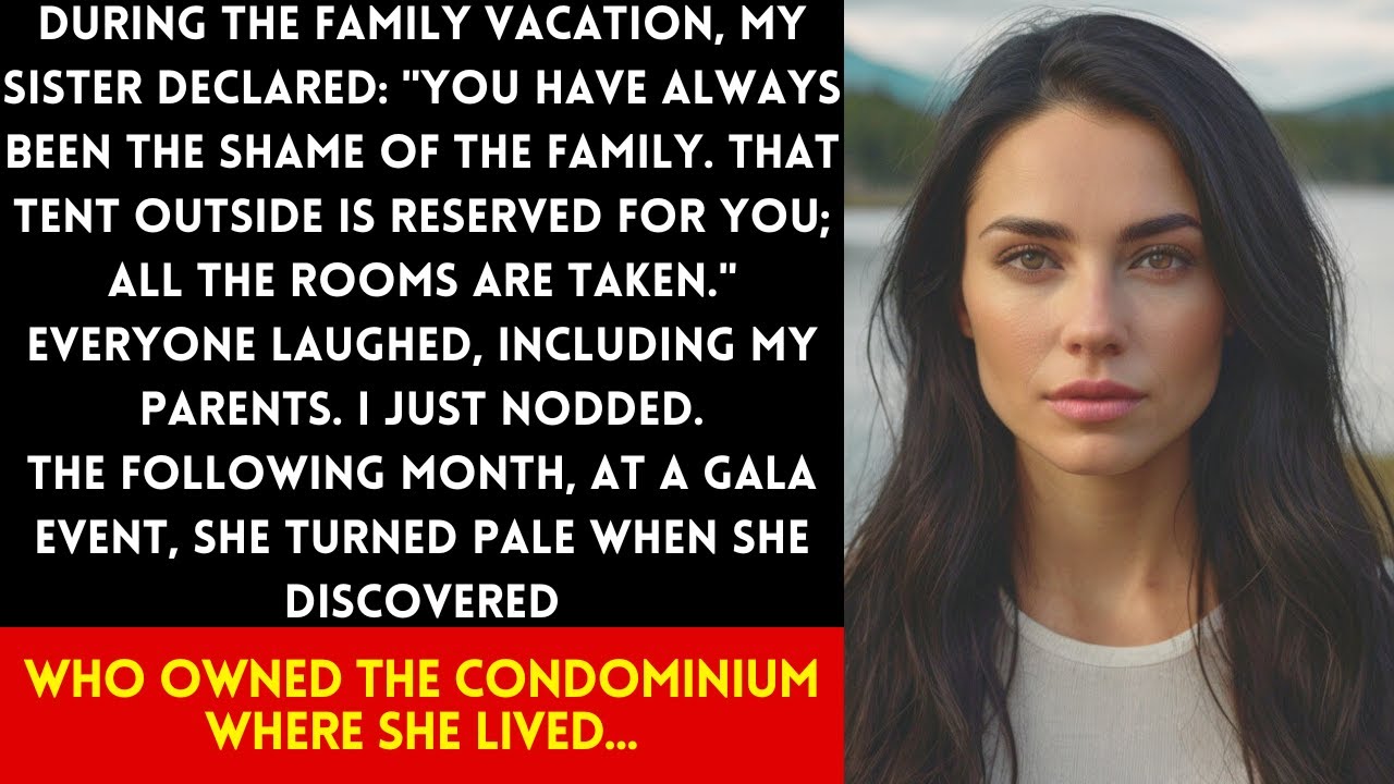 AT FAMILY VACATION, MY SISTER BOOKED ME A TENT OUTSIDE WHILE EVERYONE