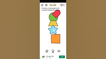 Brain out / Level-82 /(create a rectangle with unequal adjacent sides !)// Like 🔥 and subscribe 💯