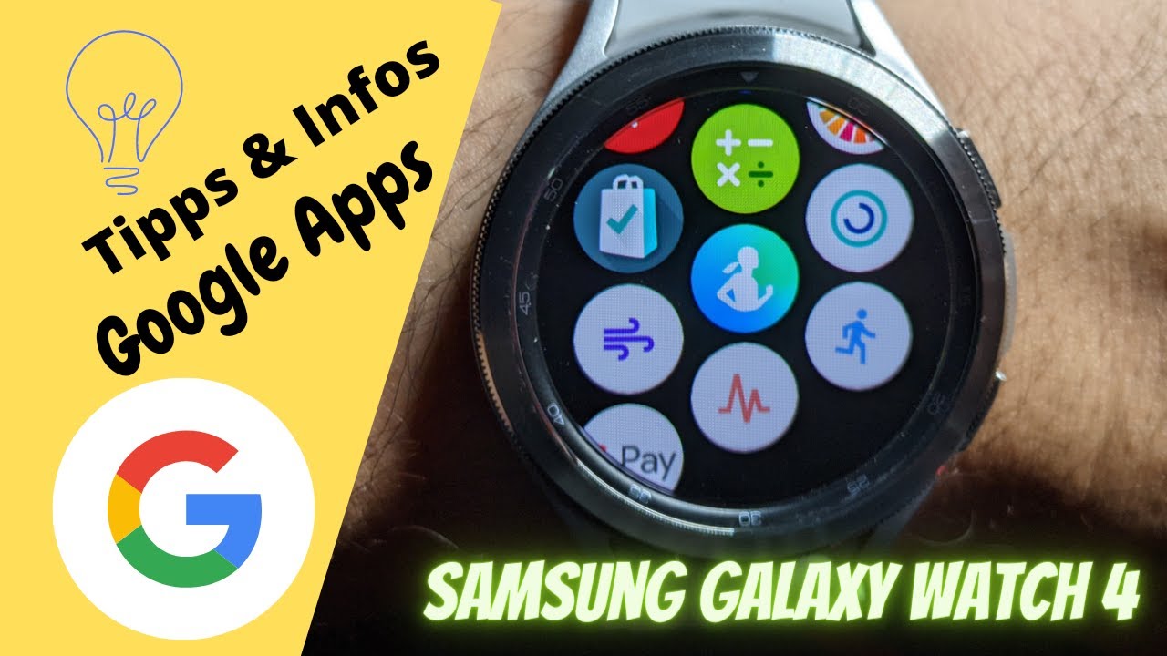 Google Fit und Google Pay installieren für die Samsung Galaxy Watch 4 -  YouTube