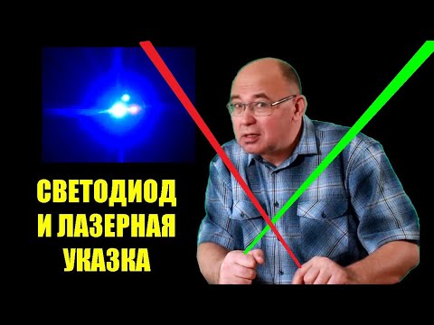 Светодиод и лазерная указка