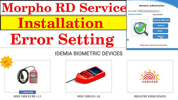 Morpho setting in uti pan portal Biometric Authentication problem~पेन कार्ड में बॉयोमीट्रिक समस्या