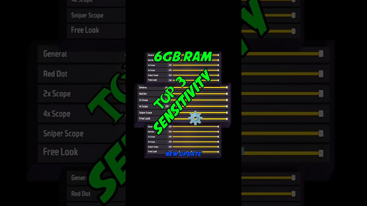 6gb ram best sensitivity in free fire |6gb ram free fire setting 😤 6gb ram ff sensitivity 