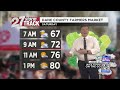 Strong storms exit