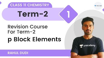 NCERT Solutions | p Block Elements | Revision Course For Term 2 | CBSE Class 11 | Rahul Dudi