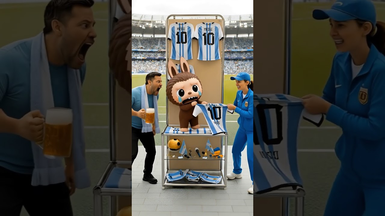 Labubu just wanted a Messi T-shirt ⚽️👕