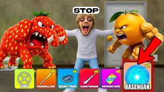 Roblox Enter Brainrot Funny Moments Strawberry Elephant New Weapon Rasengan