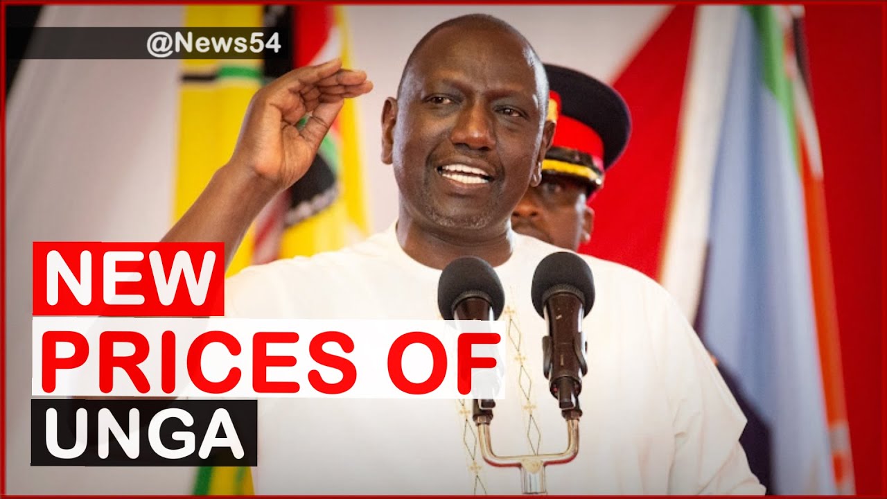 President Ruto Announces new prices of 2 KG unga | News54 - YouTube