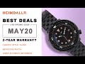 HEIMDALLR Men's Dive Watch Sapphire Black Dial Luminous  NH35A Automatic Movement Mechanical Watches