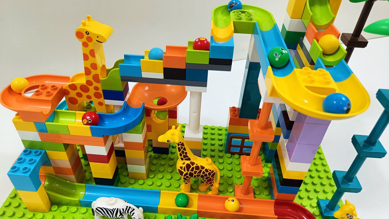 WOW T Rex Marble Track Set LEGO Rolling Ball Sculpture COMES TO LIFE