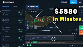 $5,880 USD in 10 minutes applying this trading strategy in olymp trade - bollinger bands + rsi screenshot 2