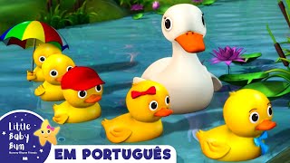 Cinco patinhos | canções infantis | LittleBabyBum