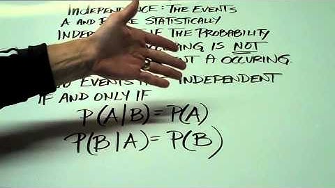 Probability III Conditional Independence Bayes Theorem