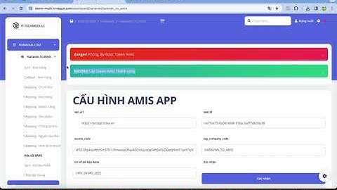 Haravan to Amis by IT TECHMODULE: Cài đặt ứng dụng và kết nối MISA AMIS