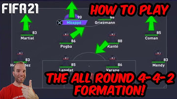 HOW TO PLAY THE ALL ROUND 4-4-2 FORMATION! - FIFA 21 TUTORIAL