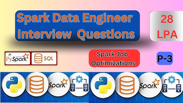 spark data engineer interview questions and answers | 3-7 years | Job Optimizations | p-3