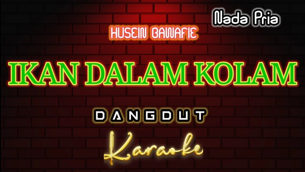 IKAN DALAM KOLAM _Karaoke Dangdut Nada Pria [ HUSEIN BAWAFIE ]
