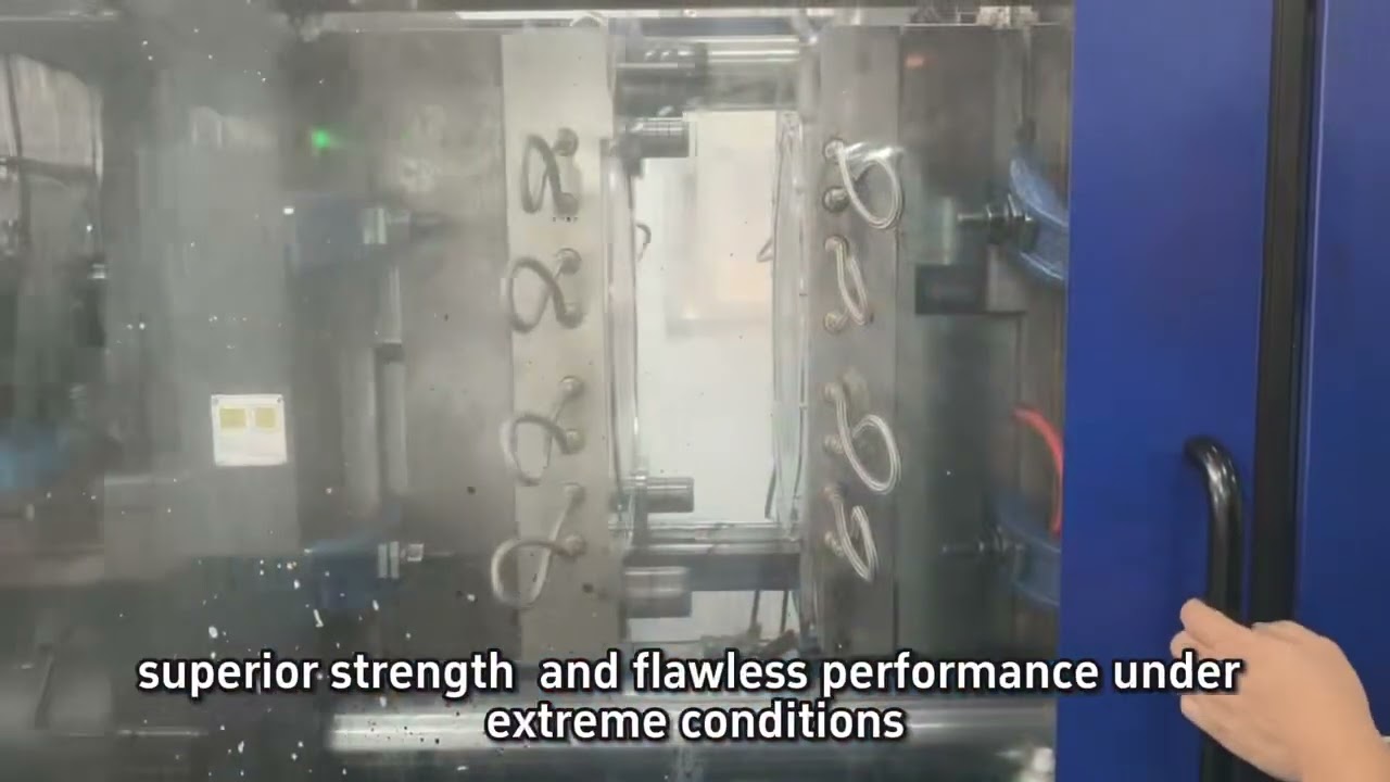 testing custom-designed injection mold for oil extraction plastic parts! 