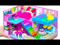 DIY Miniature House #10 | How To Make Cardboard House with Bedroom, Kitchen, Living Room, Mega Pool