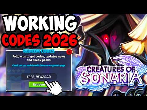 *SEER UPDATE* ALL WORKING CODES FOR CREATURES OF SONARIA IN 2026! ROBLOX CREATURES OF SONARIA CODES