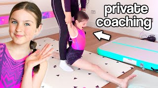 My PRIVATE COACH LESSON for GYMNASTICS! *1 Year Later* | Family Fizz