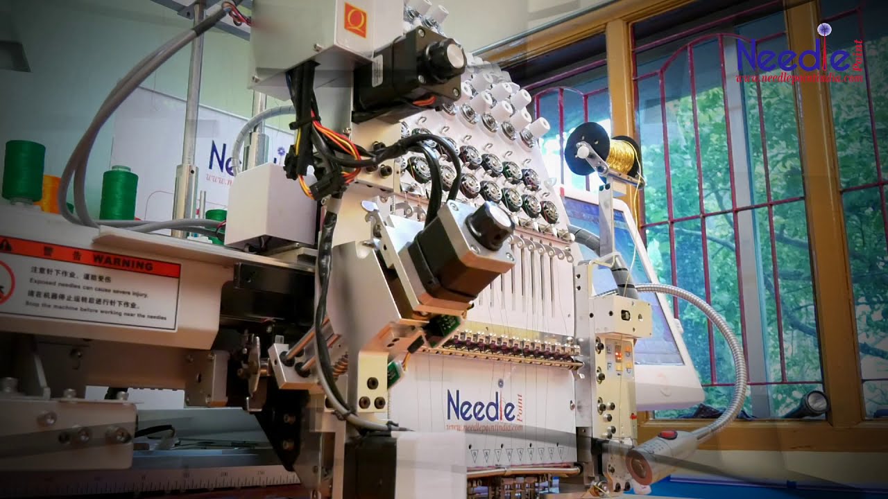 Needle point India Single Head Embroidery Machine 1501 YouTube